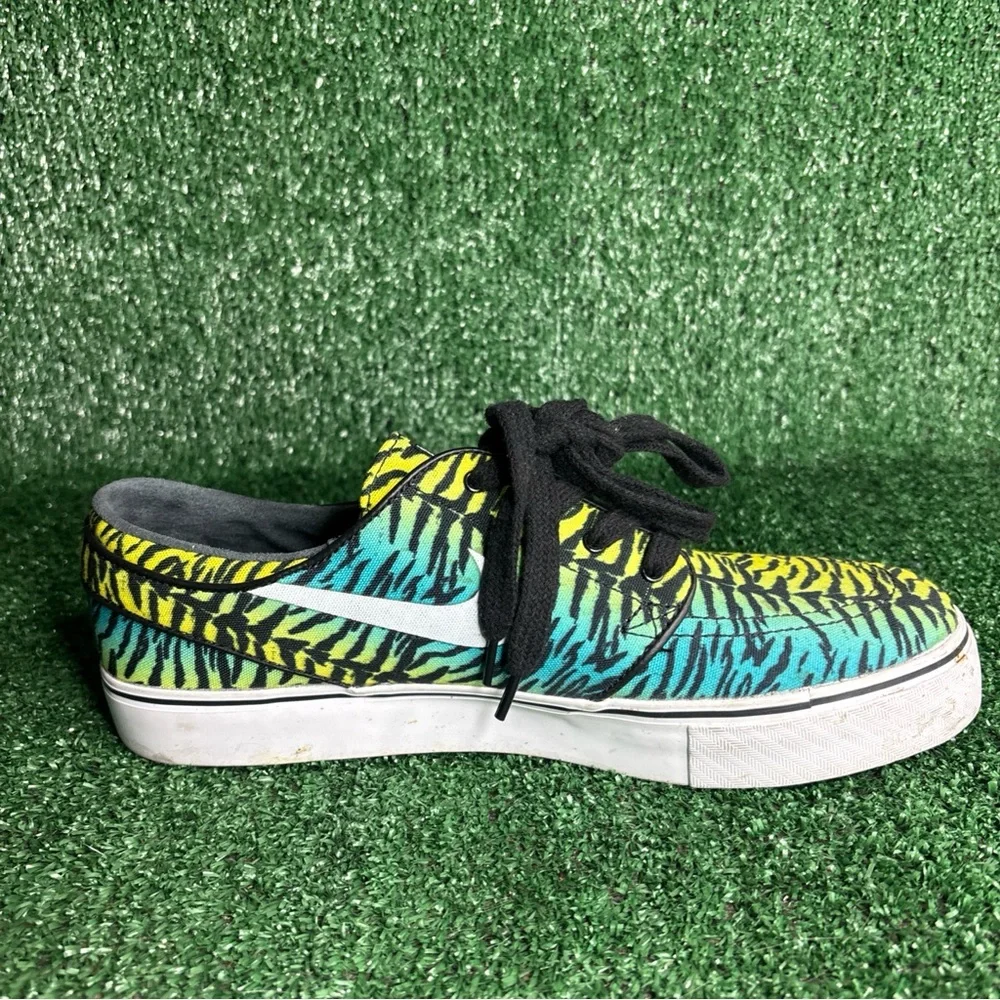 Nike SB Zoom Stefan‎ Janoski Tiger Stripe 69 Rasta 615957-713 Volt Sz 9